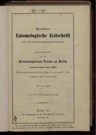 Erstes und zweites Heft: