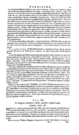 Cap. IX. De Magnete, haematite, Schisto, Smiride, lapide Lazuli, Armeno, Lipis &c