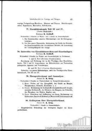 79. Eisenprobierkunst und Gasanalyse