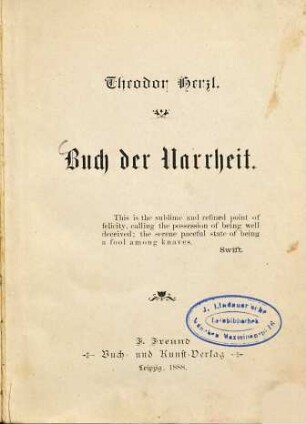 Buch der Narrheit