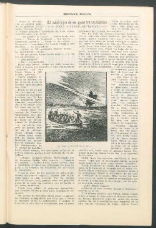 El naufragio de un gran transatlántico
