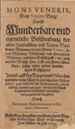 Mons Veneris, Fraw Veneris Berg