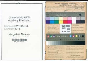 Entnazifizierung Thomas Hergarten , geb. 01.01.1893 (Finanzangestellter)