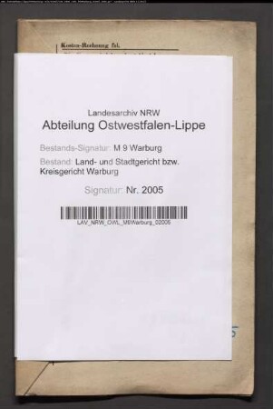 Erblasser: Sommer, Johann; Erblasser: Sommer, Therese, geb. Wiemers: