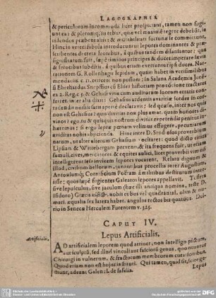Caput IV. Lepus Artificialis.