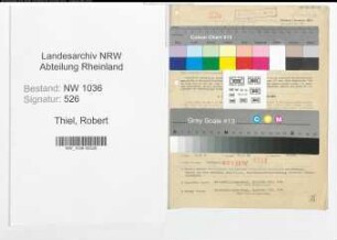 Entnazifizierung Robert Thiel , geb. 26.05.1902 (Kaufmaennischer Angestellter)