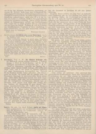 271 [Rezension] Horsch, Johannes, Die biblische Lehre von der Wehrlosigkeit