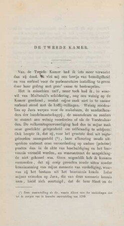 De tweede kamer