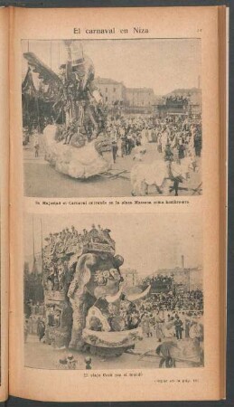 El carnaval en Niza - [Ilustración]