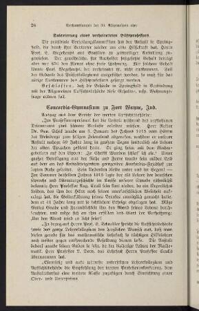 26-27, Concordia-Gymnasium zu Fort Wayne, Ind.