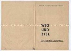 Sonderdruck mit dem Beschluss der V. Gesamtdeutschen Konferenz der Betriebs- und Gewerkschaftsfunktionäre