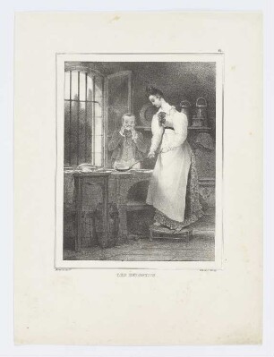 Les beignets, Blatt 12 der Folge "Lithographisches Album mit verschiedenen Themen"