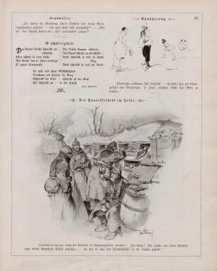 "Annäherung" "Der Pantoffelheld im Felde"