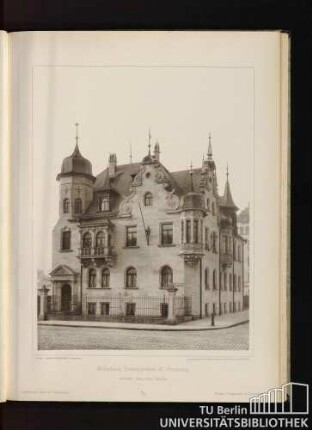 71. Wohnhaus, Frauengraben 47, Nürnberg. Architekt: Georg Heim, daselbst. Apartment house at Nuremberg. Maison d'habitation à Nuremberg.
