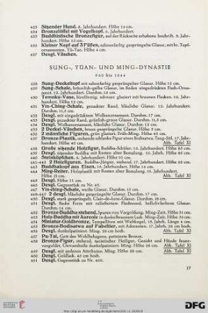 Sung-, Yüan- und Ming-Dynastie (Nr.428-484)