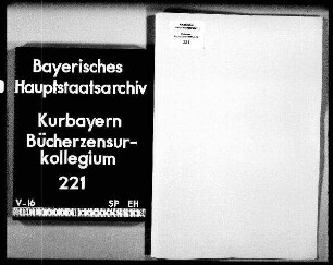 Zensur bzw. Druckerlaubnis für diverse geistliche Predigten und Reden (ohne Aktenzusammenhang)