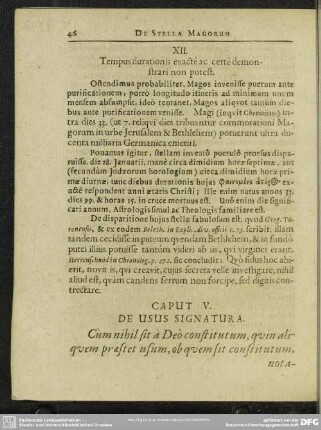 Caput V. De Usus Signatura