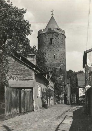 Prenzlau, Stettiner Tor : Prenzlau. Stettiner Tor mit Mauerstraße