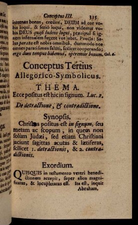 315-324, Conceptus Tertius Symbolico-Allegoricus
