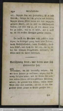 Aussöhnung derer, mit denen man sich überworfen hat
