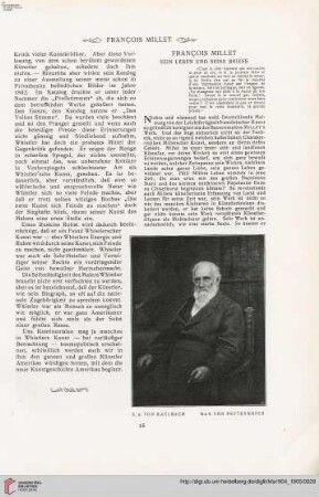 20: François Millet : sein Leben und seine Briefe