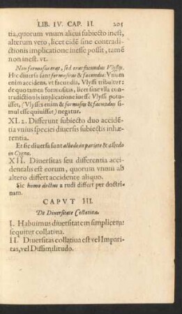 Caput III. De Diversitate Collatina.