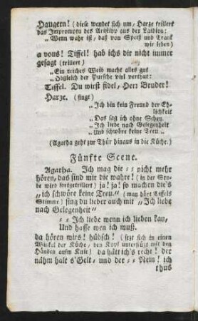 11v-14r, Fuenfte Scene; Sechste Scene; Sibende Scene