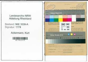 Entnazifizierung Kurt Ackermann , geb. 19.07.1895 (Geschaeftsfuehrer)