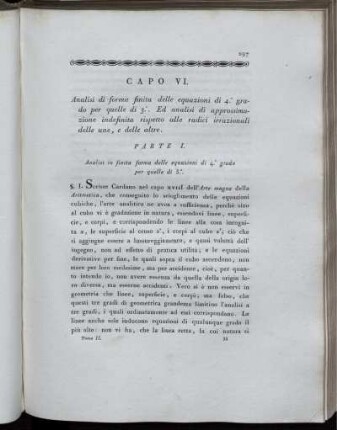 Capo VI. Analisi di forma finit