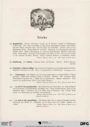 Stiche (Nr. 995-1018)
