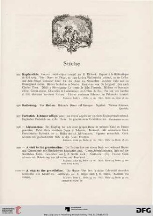 Stiche (Nr. 995-1018)