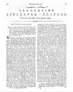 Rosshirt, Anton Joseph: Ueber den Beruf zum geistlichen Stande. - Wirzburg : Rienner, 1786