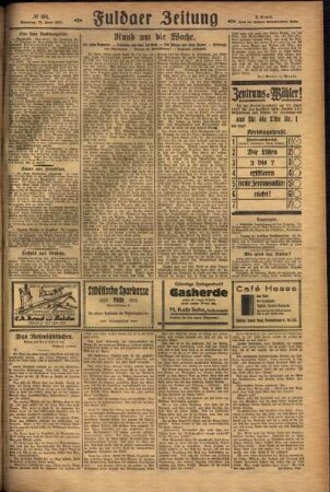 Zweite Ausgabe vom Sonntag, den 12. Juni 1927.