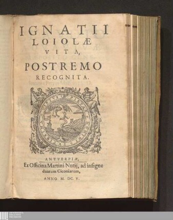 Ignatii Loiolae Vita