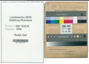 Entnazifizierung Karl Rudat , geb. 15.09.1913 (Bankangestellter)