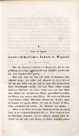 Über englische Landwirthschaft und deren Anwendung auf andere landwirthschaftliche Verhältnisse insbesondere Deutschlands : gekrönte Preisschrift