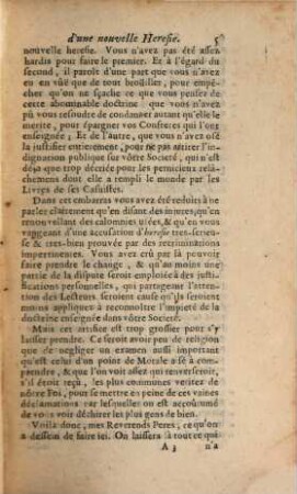 ... Dénonciation De La Nouvelle Héresie Du Peché Philosophique, 3. Où L'on répond à la Lettre des Jesuites sur le même sujet, Avec Une refutation abregée d'une 2. Lettre de ces Pères