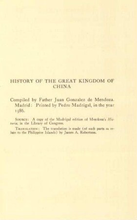 History of the Great Kingdom of China