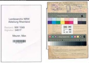 Entnazifizierung Max Meurer , geb. 22.12.1896 (Haendler)