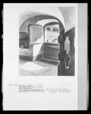 Die alte Eingangstür (Hof Christof Böhm; Matzelbach bei Eger)