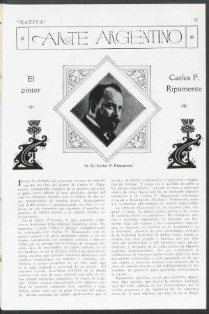 Arte argentino - El pintor Carlos P. Ripamonte