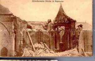 Zerstörte Kirche von Bapaume