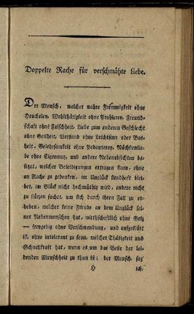 Doppelte Rache für verschmähte Liebe