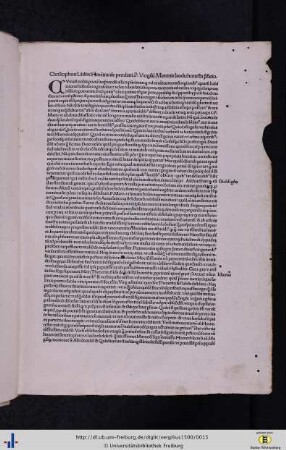 Christophori Landini Florentini de peculiari P. Vergilii Maronis laude…