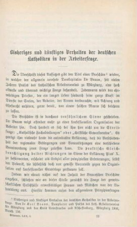 481-493 Bisheriges und künftiges Verhalten der deutschen Katholiken in der Arbeiterfrage
