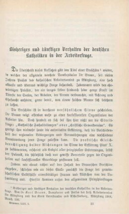 481-493 Bisheriges und künftiges Verhalten der deutschen Katholiken in der Arbeiterfrage