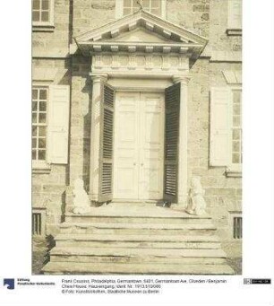 Philadelphia, Germantown, 6401, Germantown Ave, Cliveden / Benjamin Chew House, Hauseingang