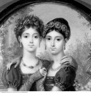 Christina Bonaparte Stuart und Anna Jouberthon