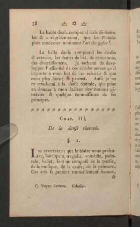 Chap. III. De la danse teatrale