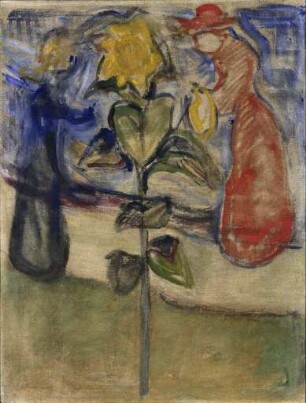 Zwei Mädchen mit Sonnenblume. Fries für die Kammerspiele von Max Reinhardt in Berlin